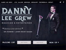 Tablet Screenshot of dannyleegrew.com